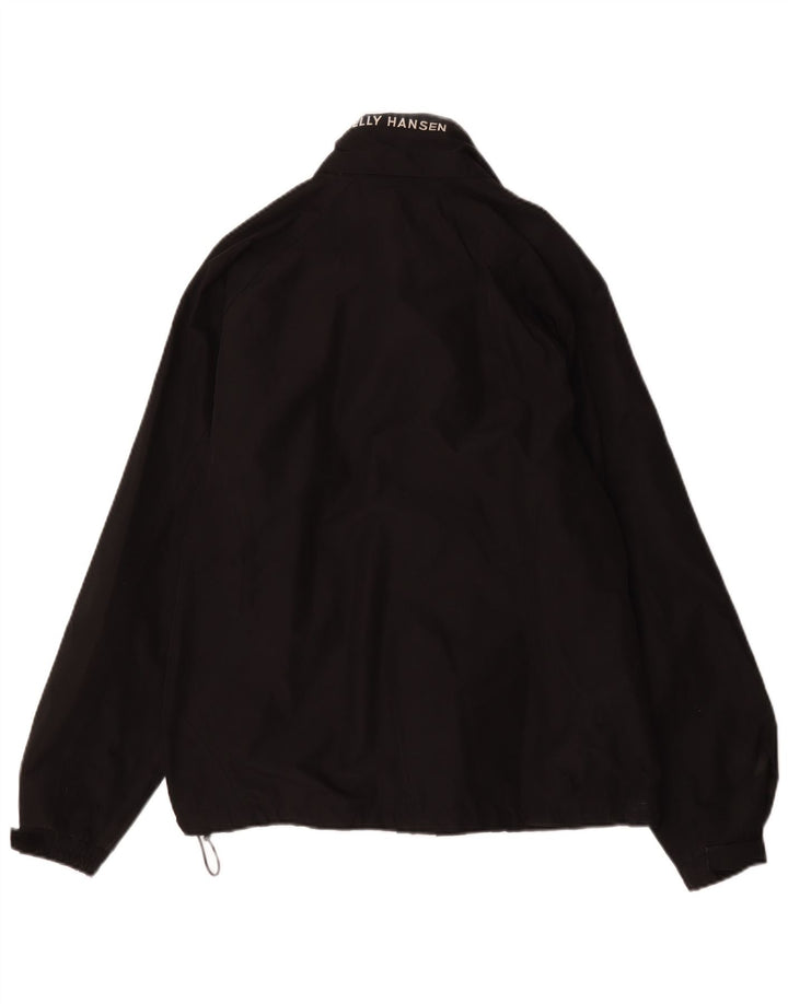 Giacca antipioggia grafica da donna Helly Hansen UK 16 grande poliestere nero