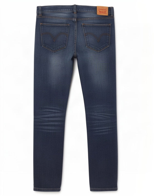 Jeans skinny Boyfriend da donna Levi's W29 L28 cotone blu
