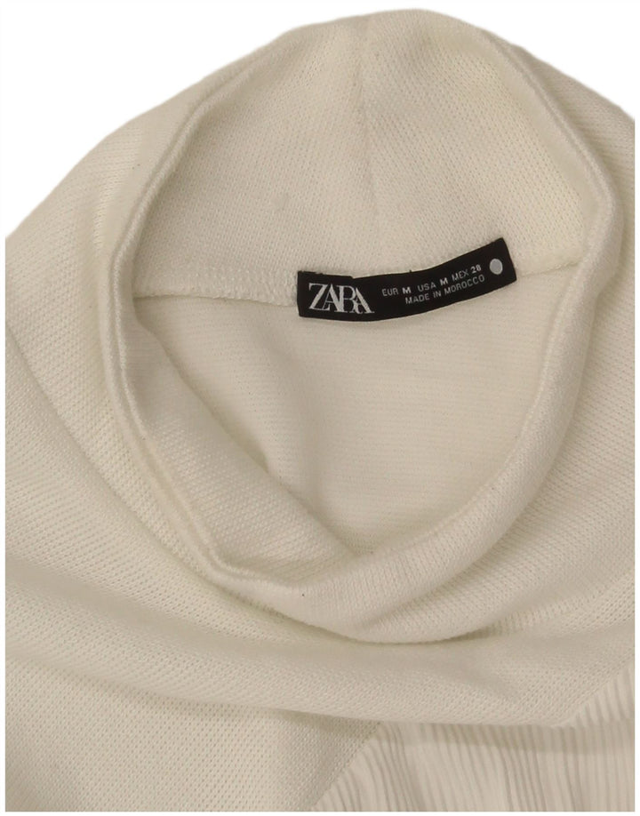 Abito maglione Zara da donna UK 14 bianco medio