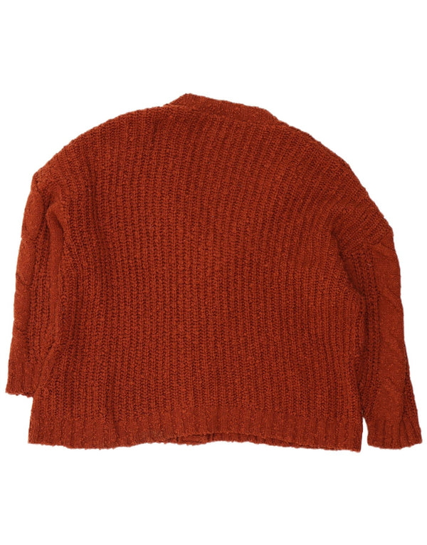 Joe Browns Maglione cardigan oversize da donna UK 18 XL Acrilico marrone