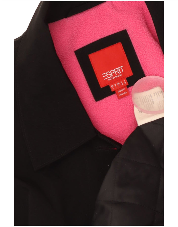 Soprabito oversize da donna ESPRIT UK 16 grande poliestere nero