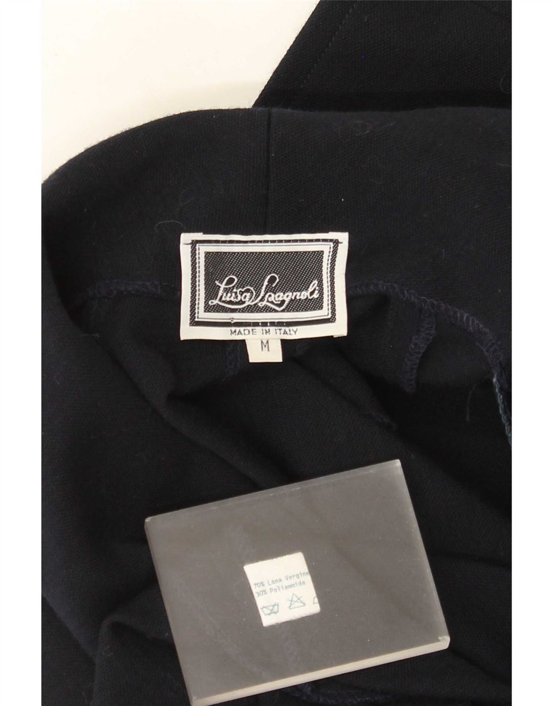 Giacca blazer aperta oversize da donna Luisa Spagnoli UK 14 medio blu navy