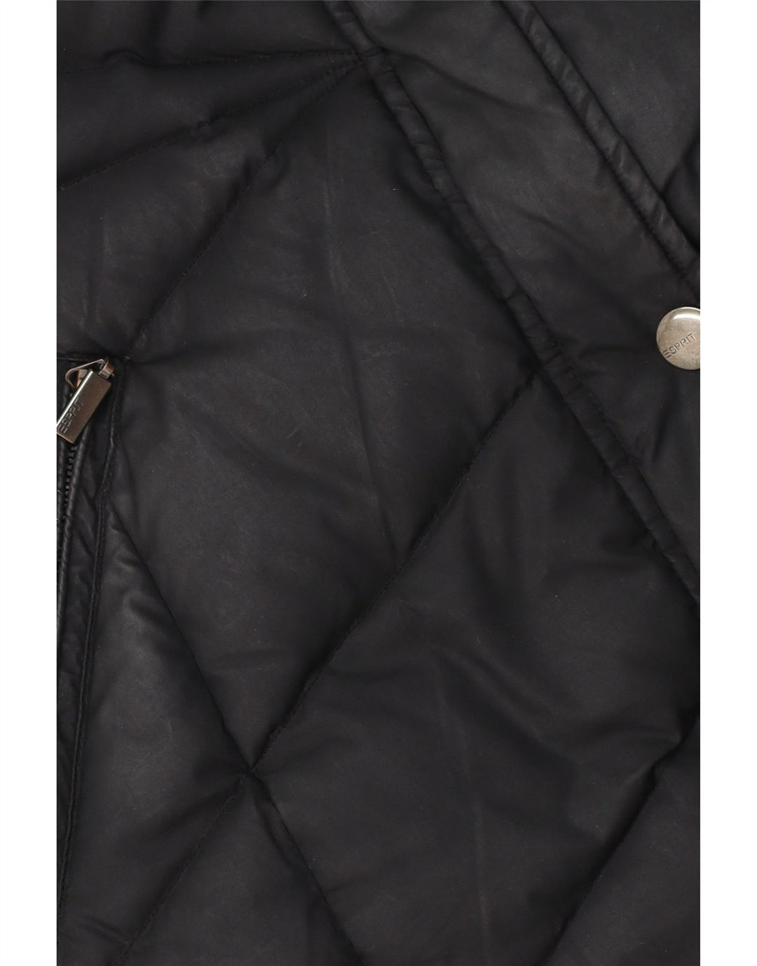 Giacca imbottita da donna Esprit UK 16 grande poliestere nero