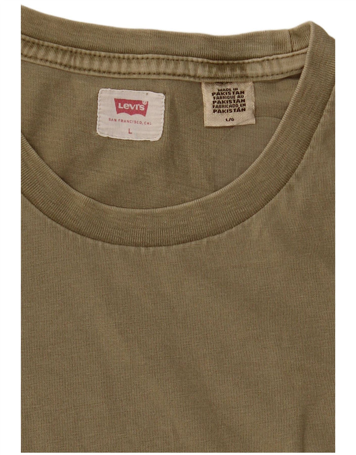 T-shirt da uomo LEVI'S Top grande color kaki