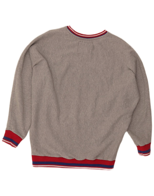 Felpa con grafica da donna SUPERDRY UK 8 Small Grey Colourblock