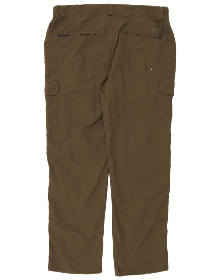 MOUNTAIN WAREHOUSE Pantaloni cargo dritti da uomo W38 L32 nylon kaki
