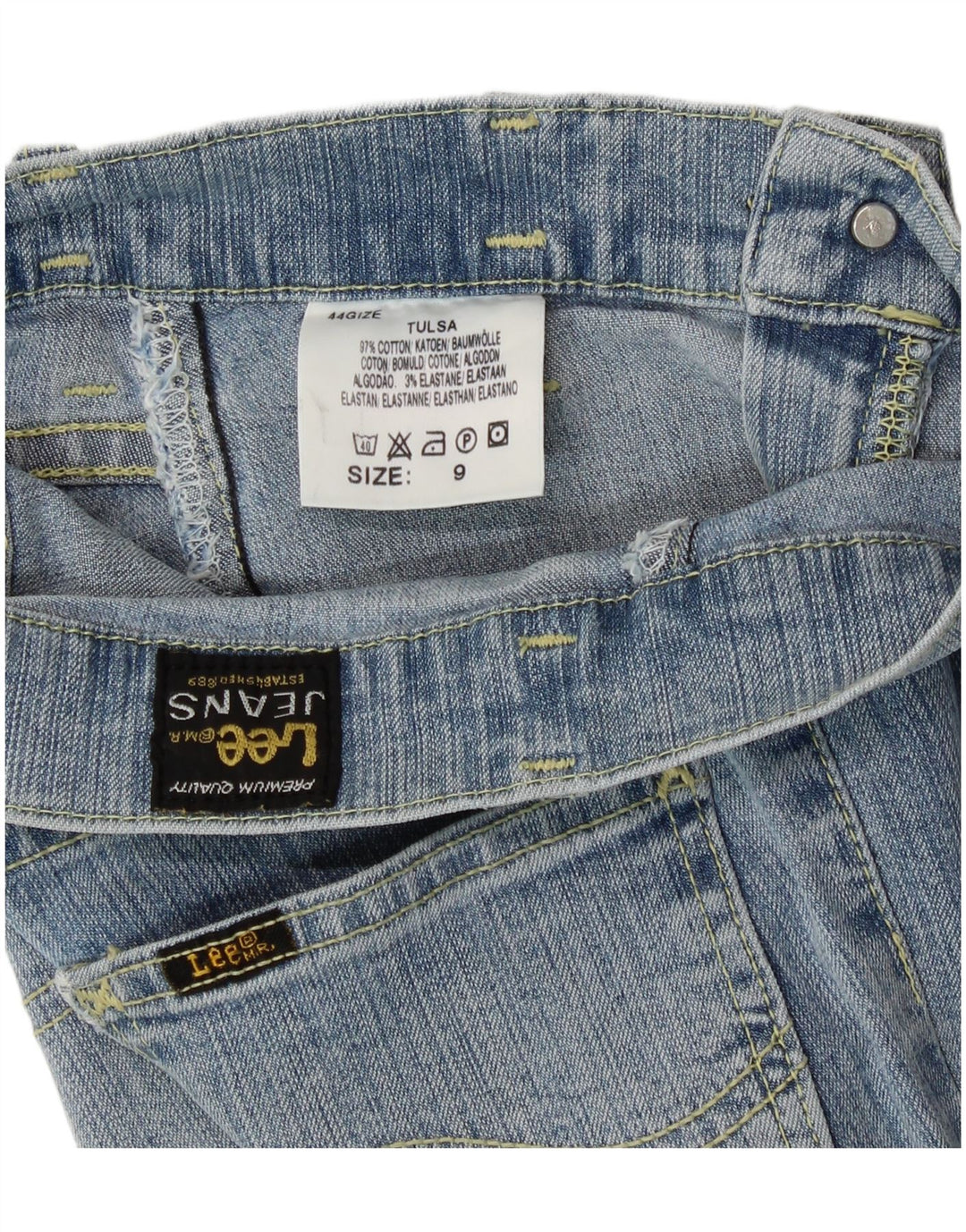 Jeans svasati per ragazze Lee 8-9 anni W22 L24 cotone blu