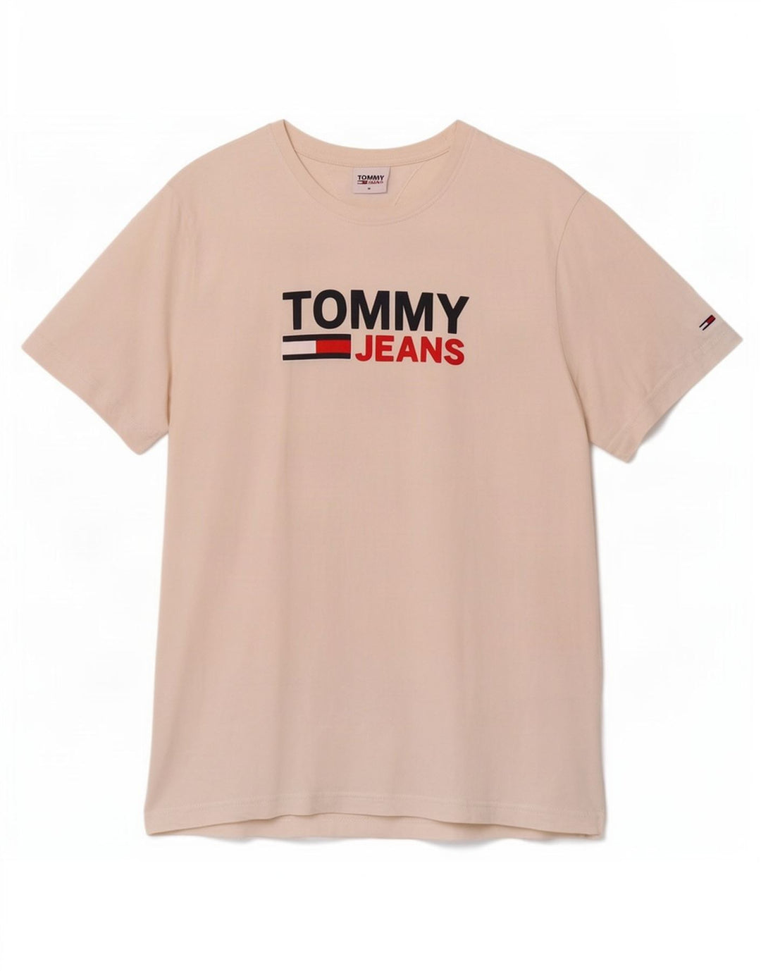 T-shirt grafica da uomo Tommy Hilfiger Top in cotone bianco medio