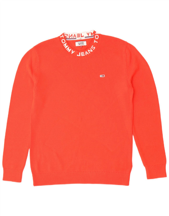 Maglione maglione girocollo da uomo con vestibilità grafica regolare Tommy Hilfiger Rosso medio