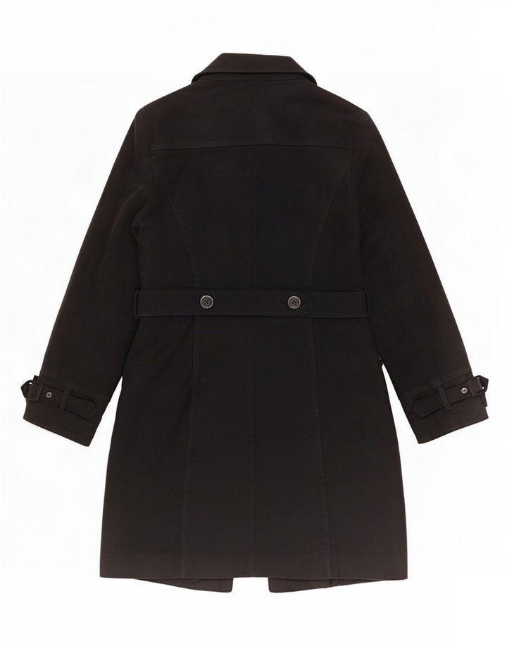 Cappotto giacca a vento da donna Oasis UK 12 cotone nero medio