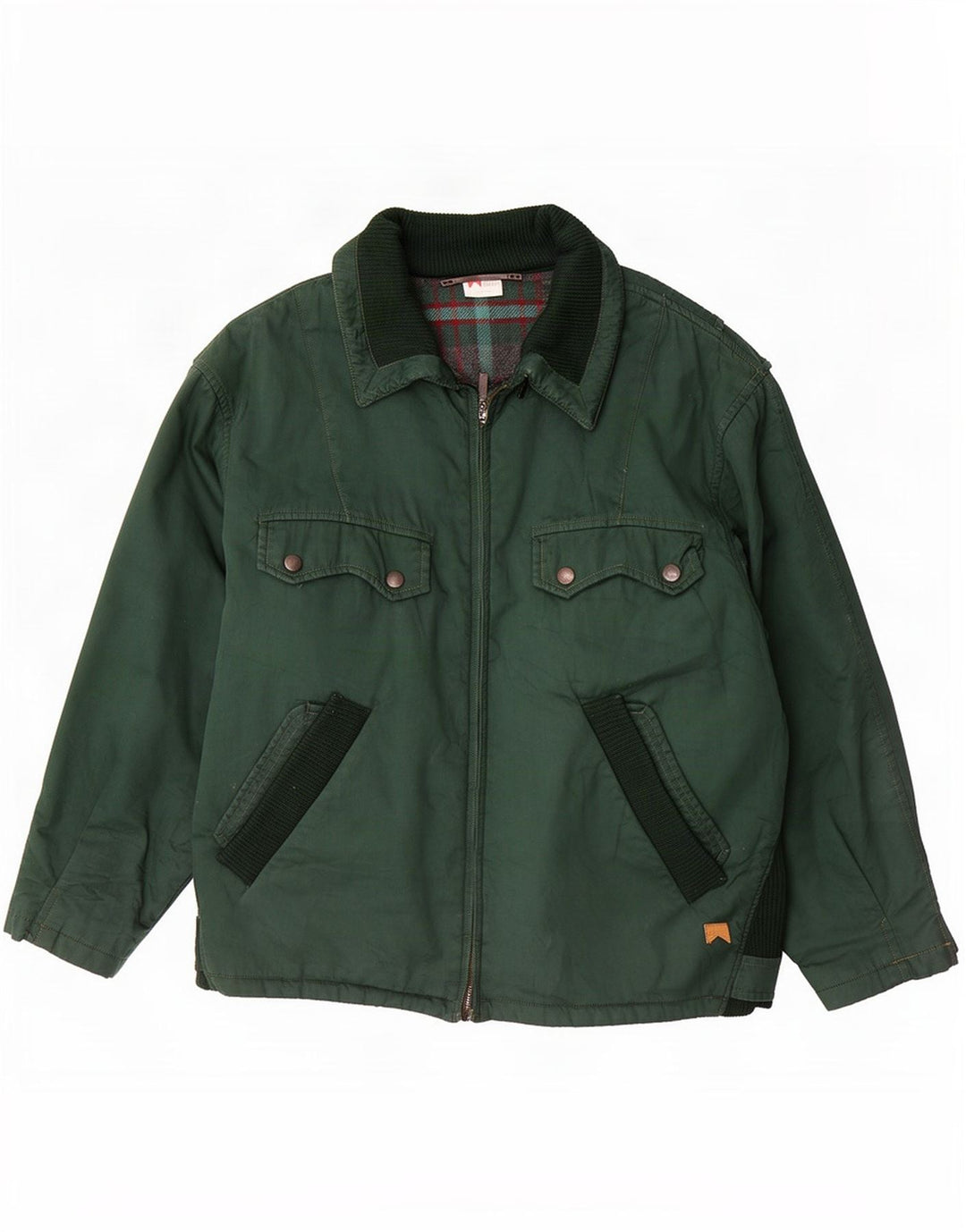 Giubbotto bomber da uomo Marlboro IT 50 Large verde in cotone color block