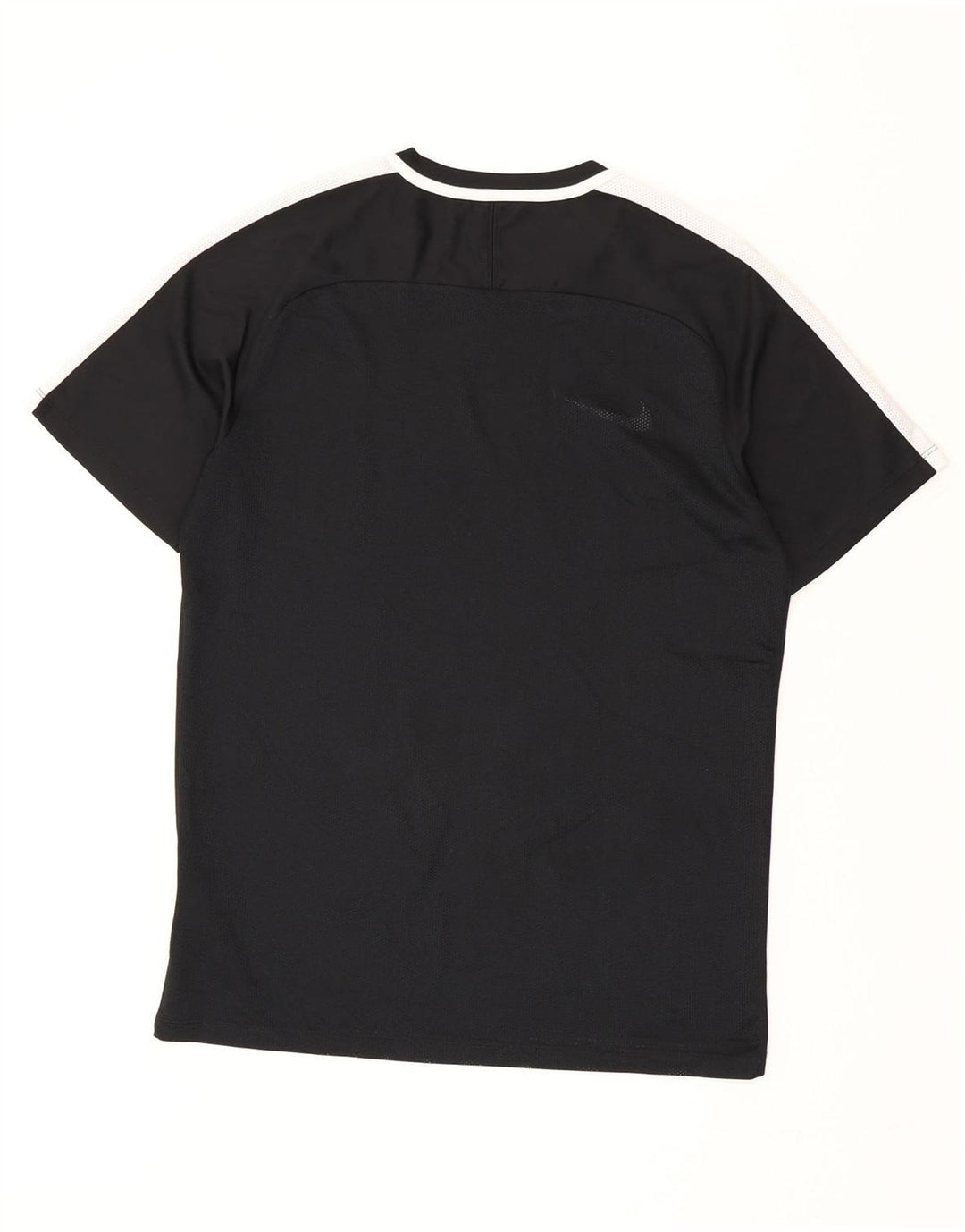 T-shirt Nike da uomo Dri Fit, top in poliestere nero medio