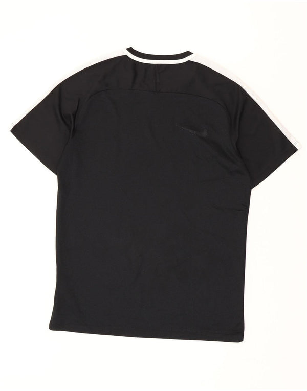 T-shirt Nike da uomo Dri Fit, top in poliestere nero medio