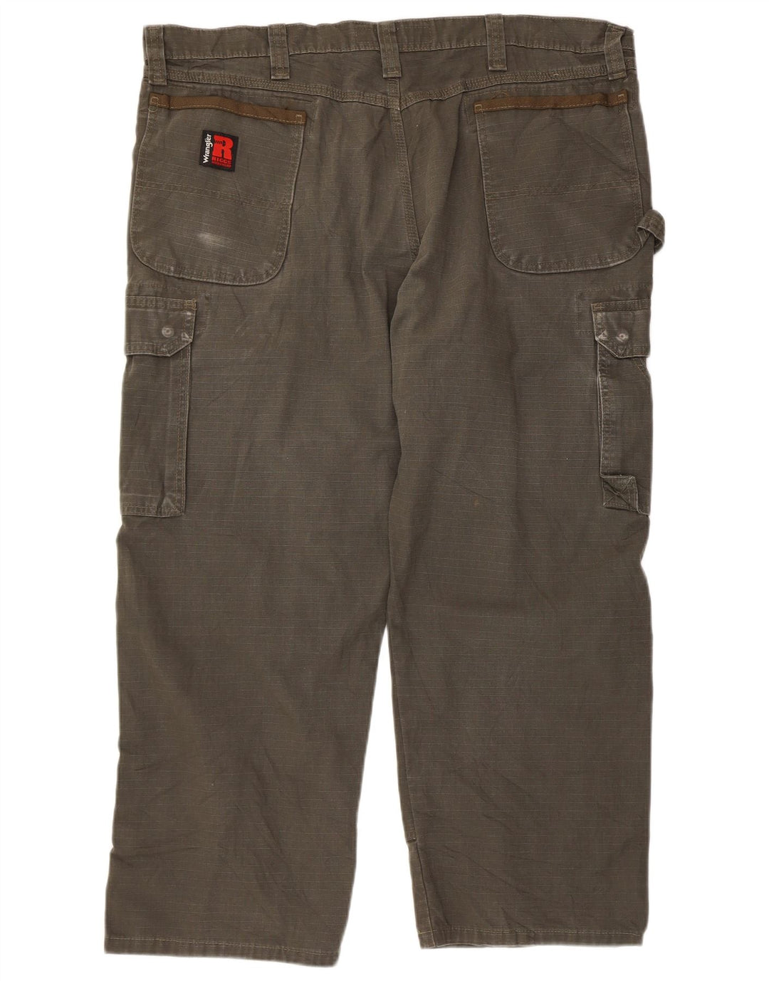 Pantaloni cargo dritti da uomo Wrangler W40 L26 cotone kaki