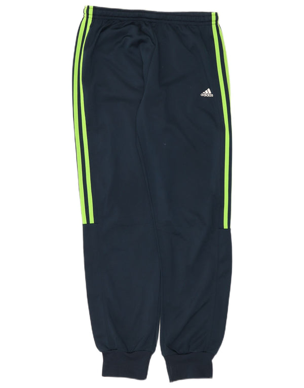 Pantaloni da tuta da uomo Adidas Joggers UK 38/40 Medium Blu Navy Poliestere