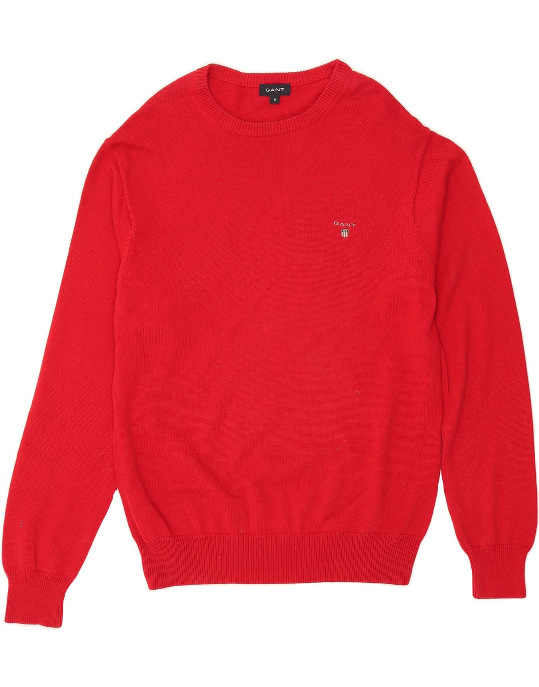 GANT Mens Crew Neck Jumper Sweater Medium Red Cotton Vintage Gant and Second-Hand Gant from Messina Hembry 