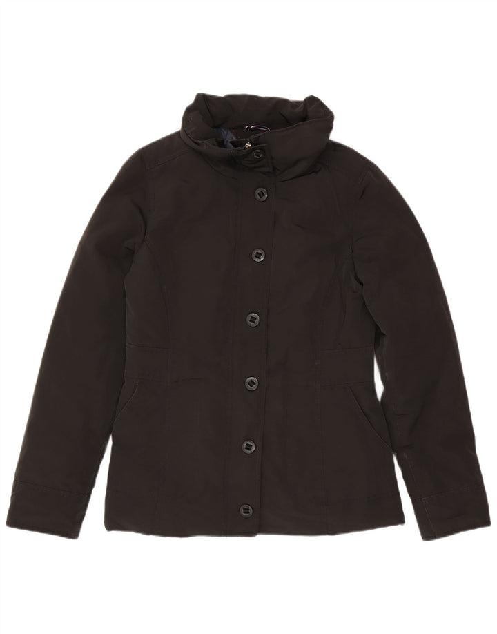 Giacca imbottita da donna Tommy Hilfiger UK 14 poliestere nero medio