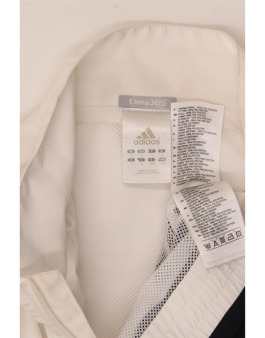 Giacca da tuta da uomo ADIDAS Clima 365 Large White Colourblock
