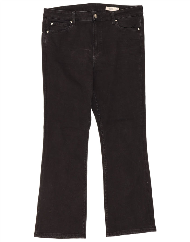 Marks & Spencer Donna The Eva Bootcut Jeans UK 16 Large W34 L30 Nero