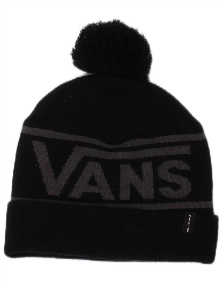 Berretto da uomo in maglia grafica Vans, taglia unica, in acrilico color block nero