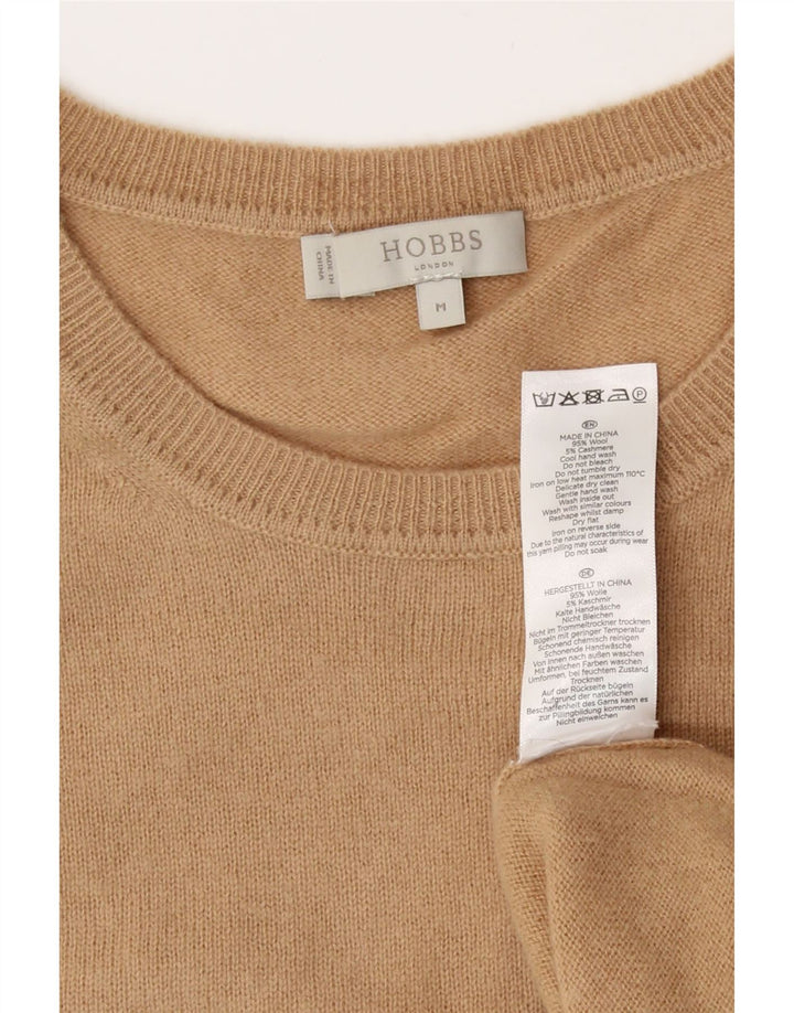 Maglione maglione girocollo da donna Hobbs UK 12 Lana beige medio