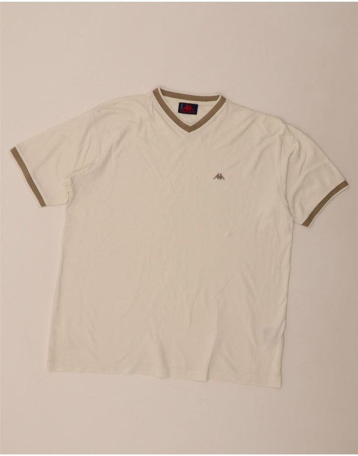 T-shirt uomo Kappa Top 2XL cotone bianco