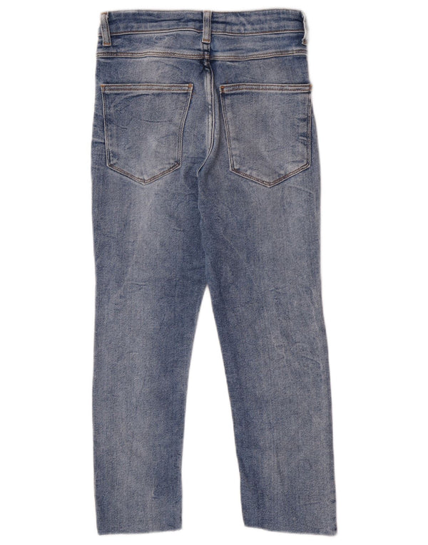 Jeans slim strappati Capri da donna Zara EU 36 XS W26 L22 Blu