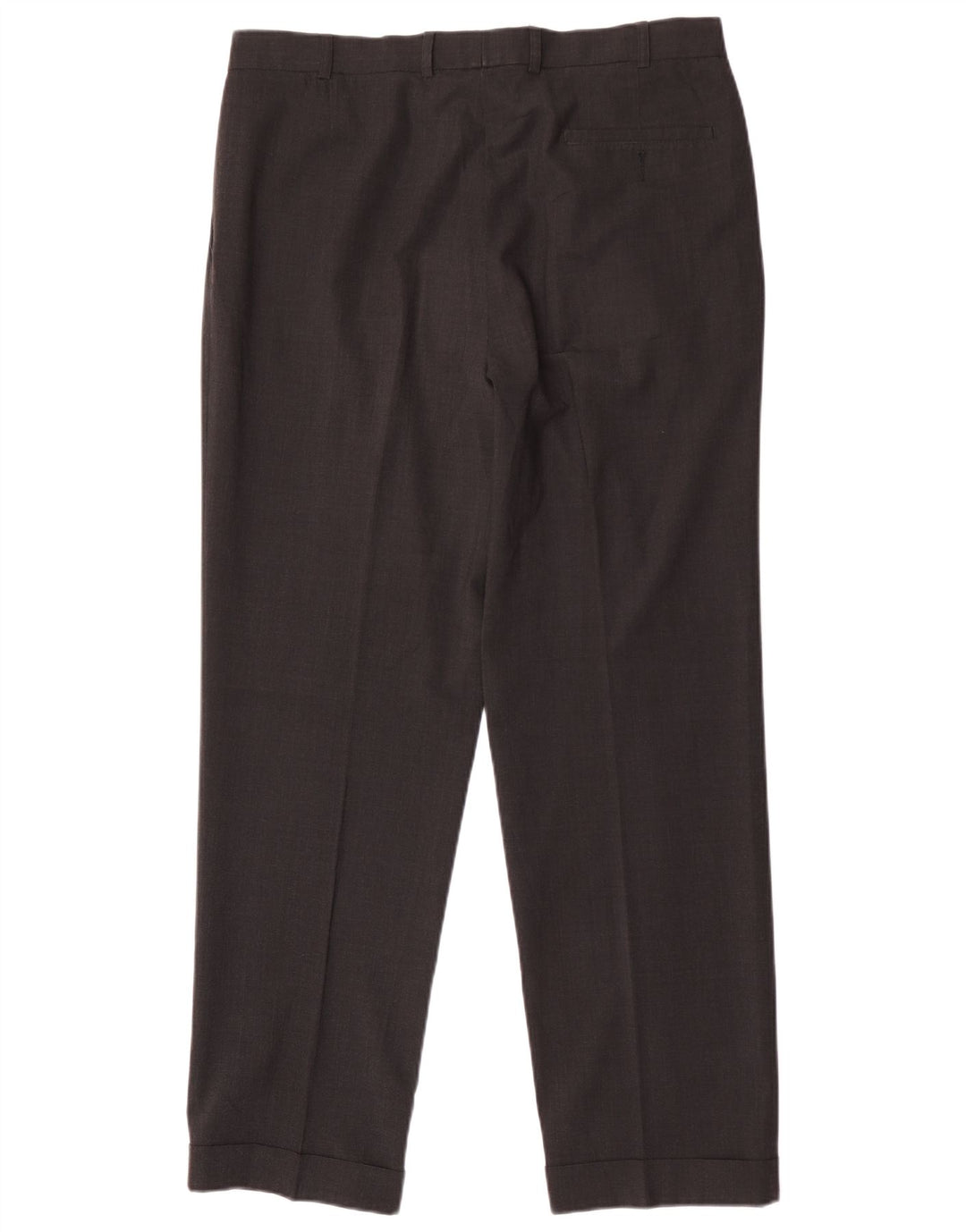 Pantaloni da abito con pegging da uomo Marks & Spencer W36 L31 poliestere grigio