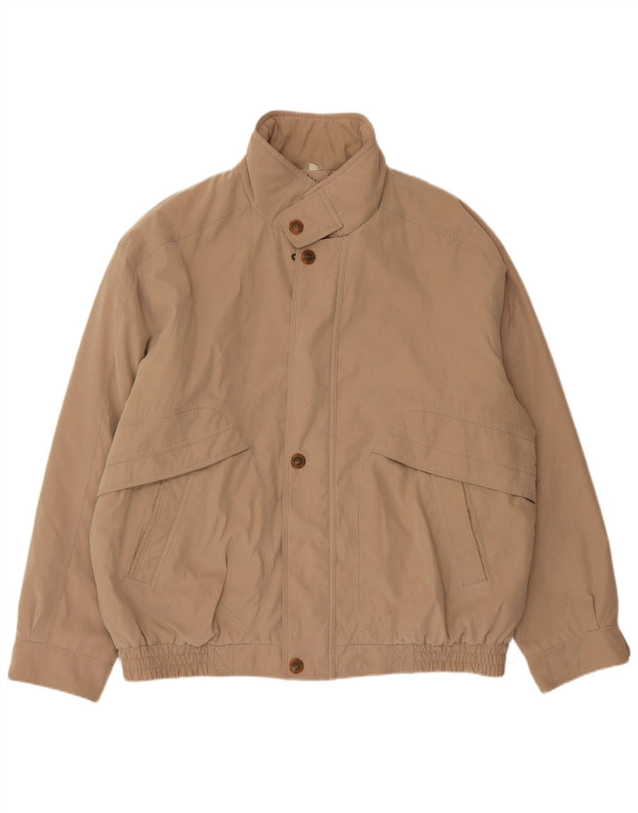 MANTONI Giubbotto bomber da uomo UK 42 XL Poliestere beige