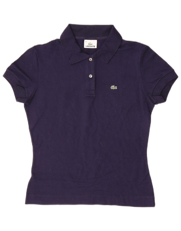 Polo da donna Lacoste taglia 40 media cotone blu navy