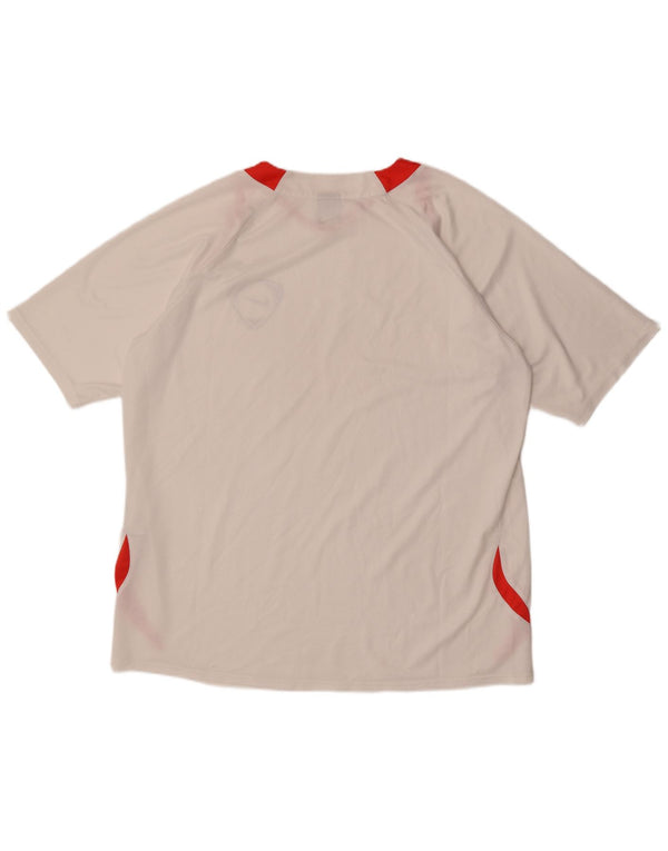 T-shirt da uomo Nike Top UK 47/48 2XL Poliestere color block bianco