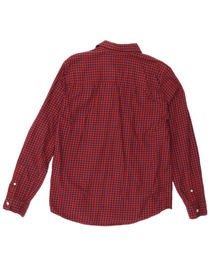 Camicia da ragazzo Abercrombie & Fitch 15-16 anni in cotone a quadretti rosso