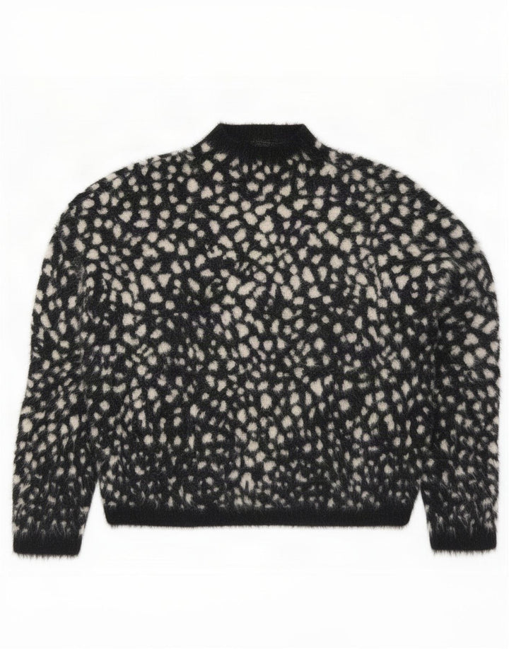 Maglione maglione a collo alto da donna Marks & Spencer UK 14 medio nero