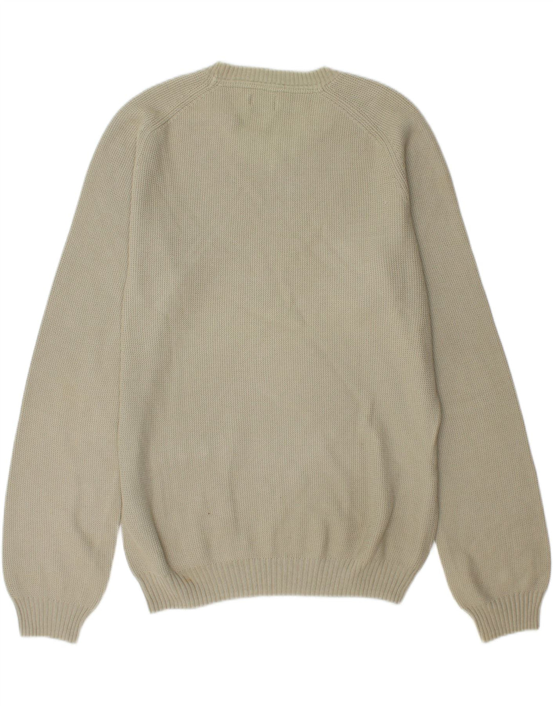 LEVI'S Mens All Duty Crew Neck Jumper Sweater Medium Beige Cotton Vintage Levi's and Second-Hand Levi's from Messina Hembry 