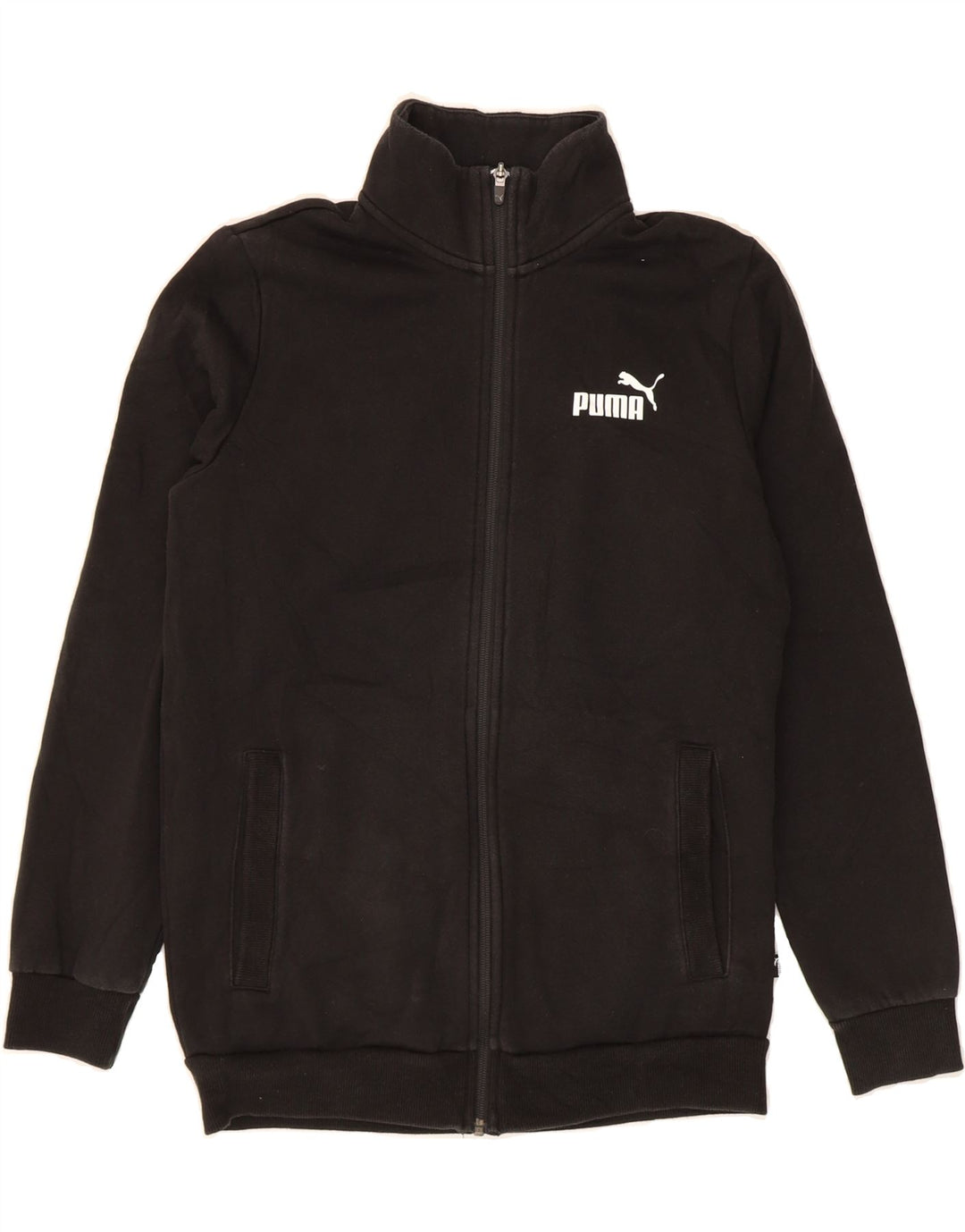 PUMA Mens Tracksuit Top Jacket Small Black Cotton Vintage Puma and Second-Hand Puma from Messina Hembry 