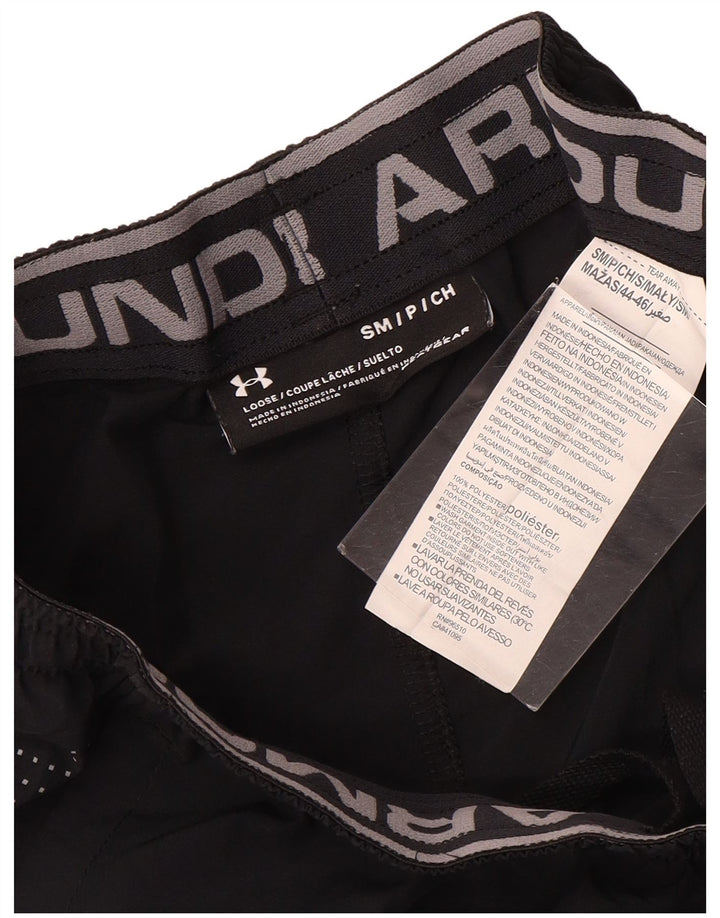 Pantaloncini sportivi Under Armour da uomo Heat Gear piccoli in poliestere maculato nero