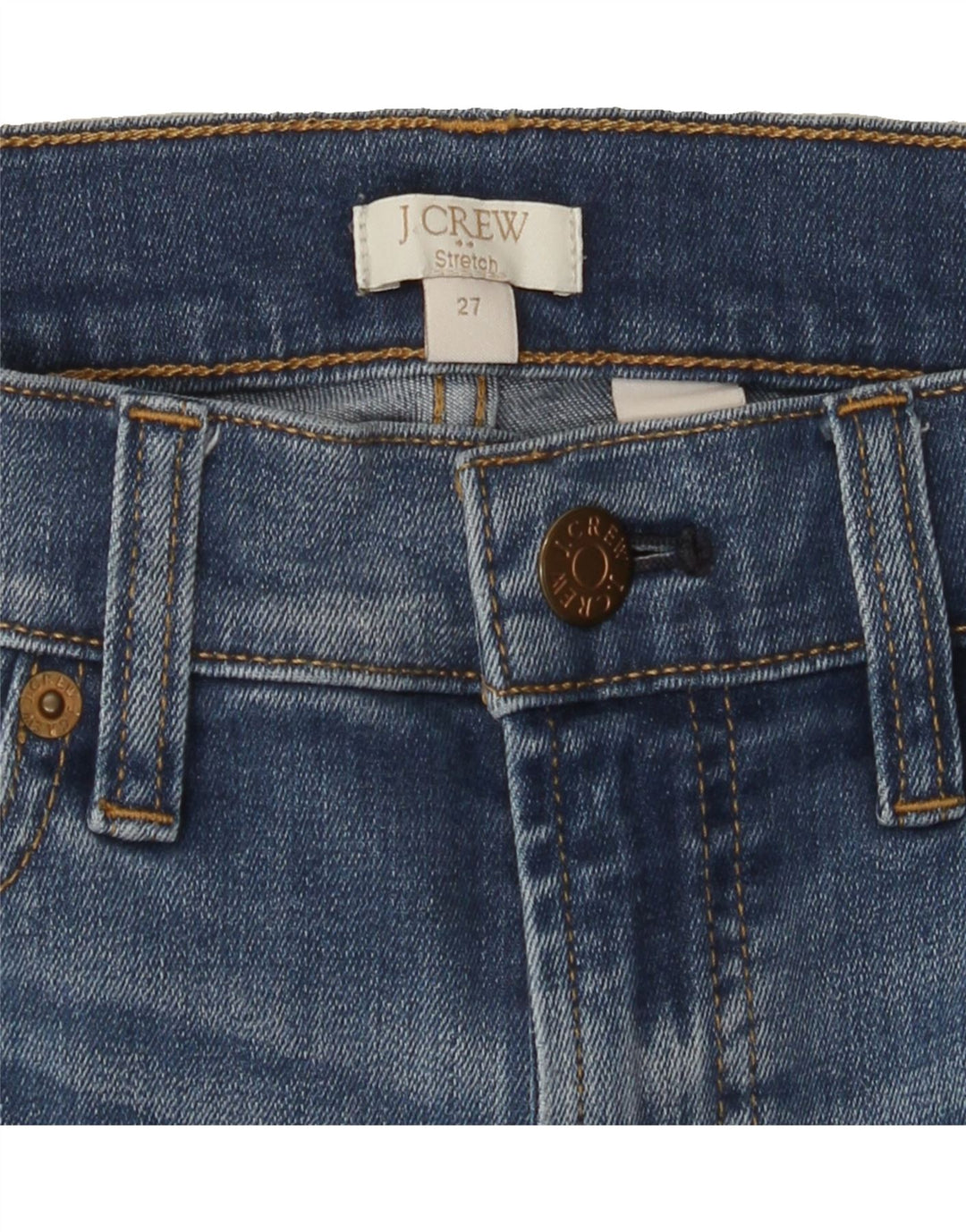 J. CREW Womens Stretch Slim Jeans W27 L28 Blue Vintage J. Crew and Second-Hand J. Crew from Messina Hembry 