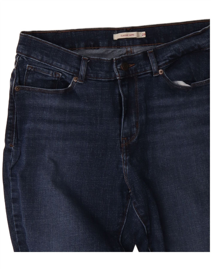 LEVI'S Jeans Capri classici da donna W29 L26 cotone blu
