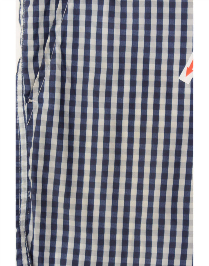 Pantaloncini da bagno da uomo Dolce & Gabbana a quadri grandi blu