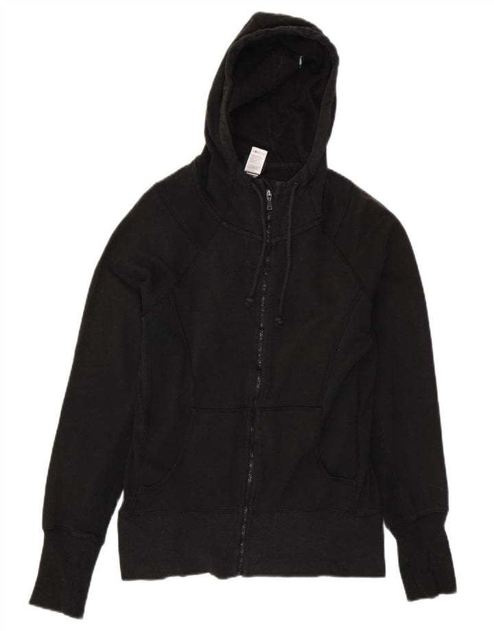 Maglione con cappuccio e zip da donna Reebok UK 14 cotone medio nero