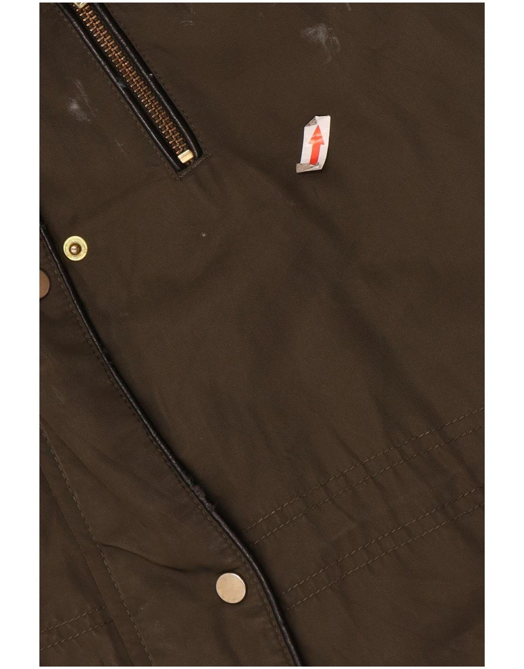 Giacca parka con cappuccio da donna Oasis UK 14 poliestere kaki medio