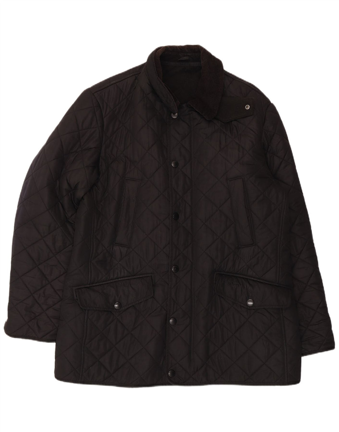 Giacca trapuntata da uomo Barbour UK 40 grande poliestere nero