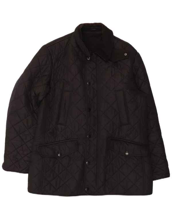 Giacca trapuntata da uomo Barbour UK 40 grande poliestere nero