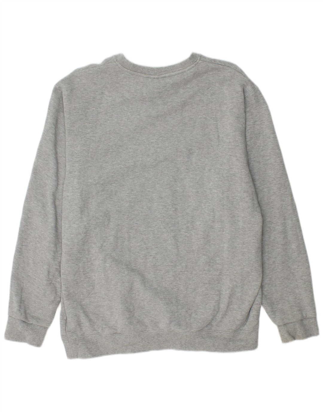 ADIDAS Mens Graphic Sweatshirt Jumper Medium Grey Flecked Cotton