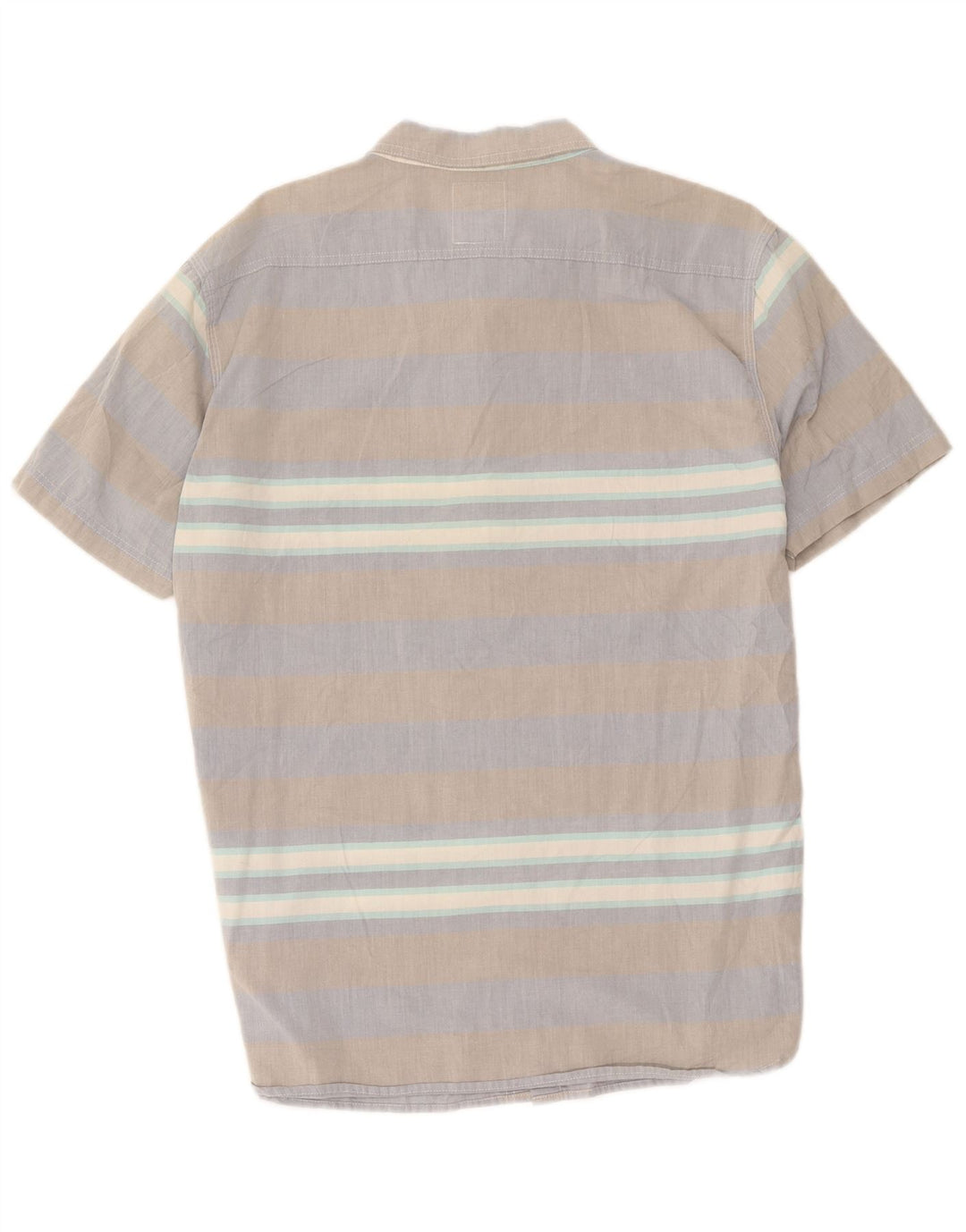 Camicia a maniche corte da uomo Levi's XL in cotone a righe grigie