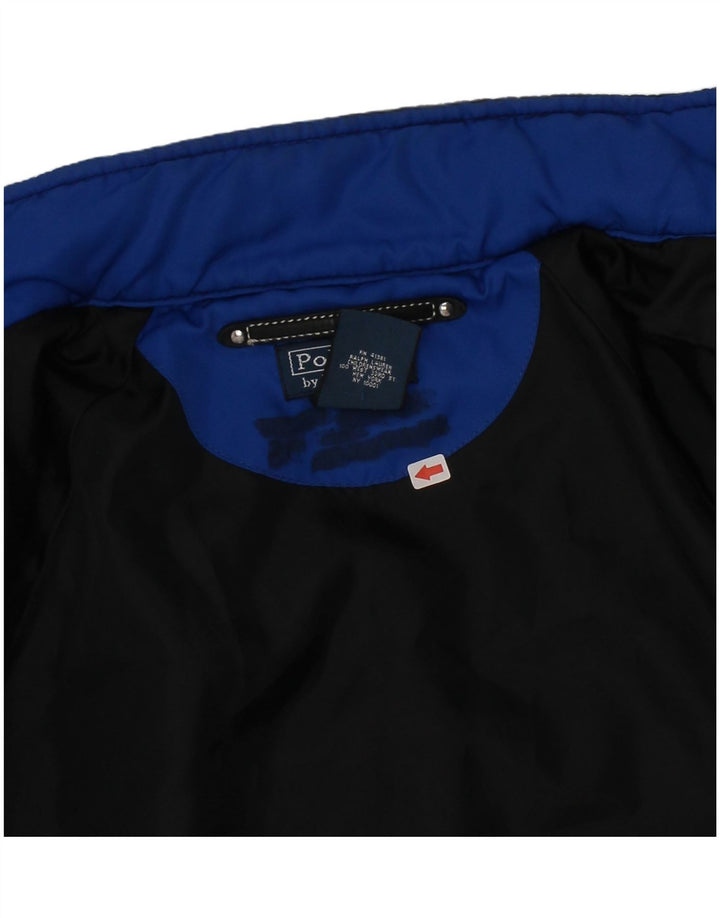 Giacca Harrington grafica da ragazzo Polo Ralph Lauren 7-8 anni piccola blu navy