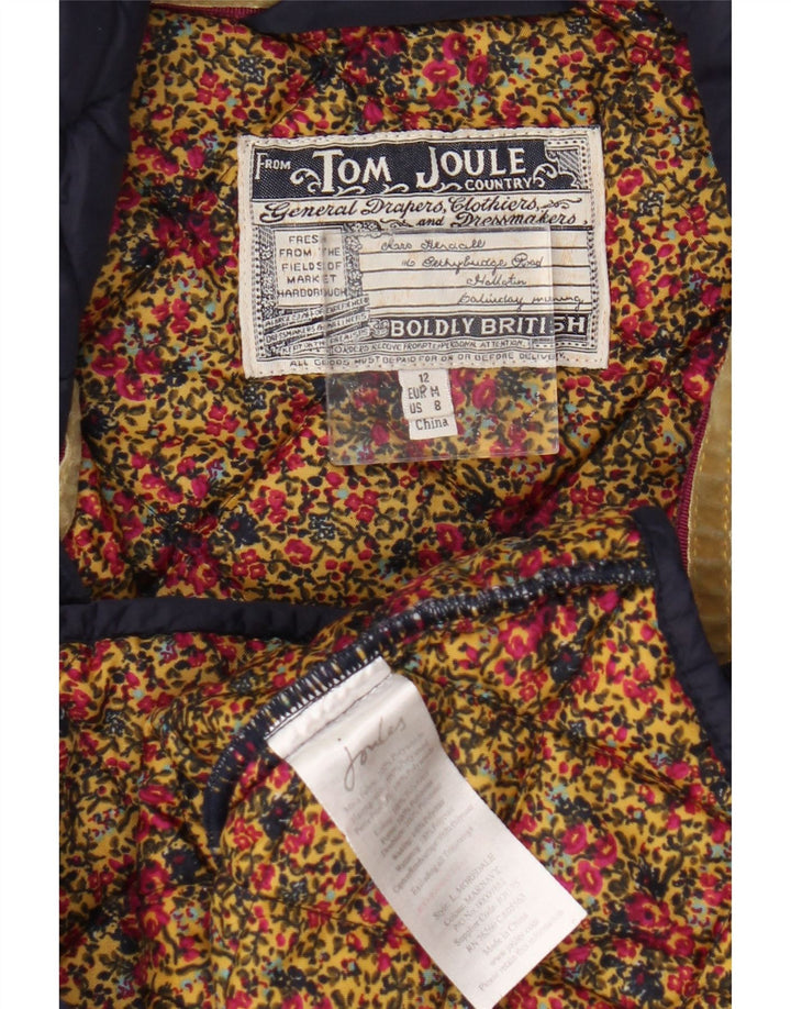 Giacca trapuntata da donna Tom Joule UK 12 media blu navy in poliammide