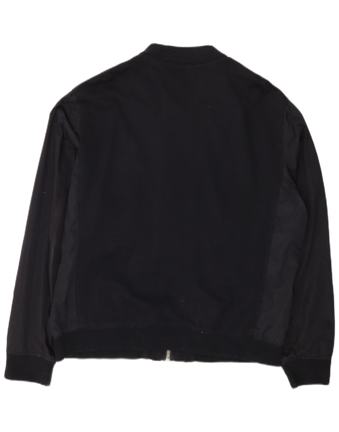 Giubbotto bomber da uomo Zara UK 42 XL viscosa blu navy