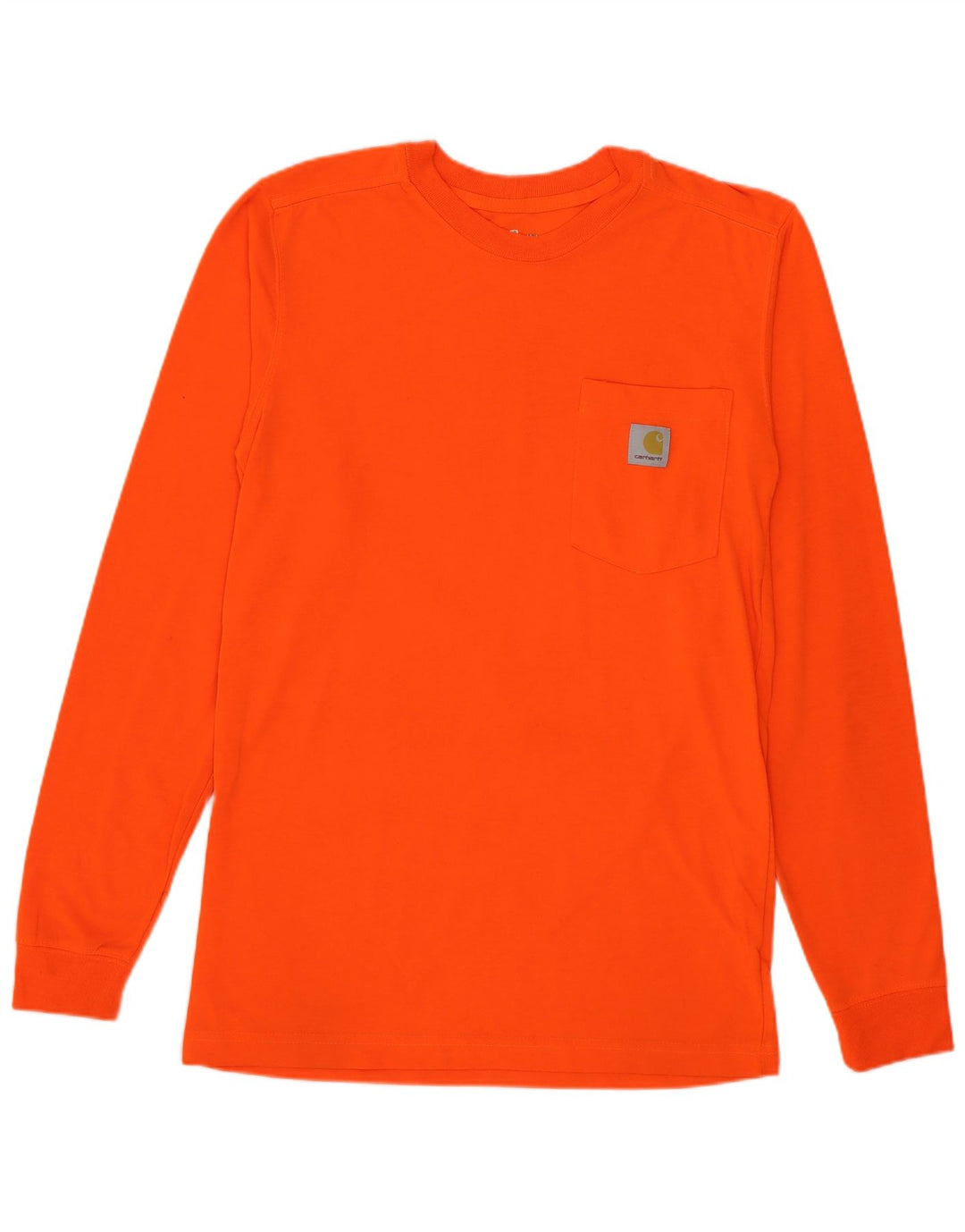 Carhartt Top da uomo a manica lunga piccolo arancione in poliestere