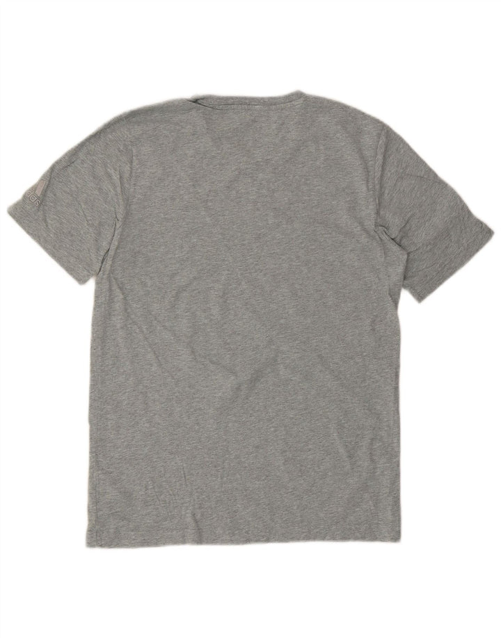 T-shirt grafica da uomo ADIDAS Top piccola in cotone grigio